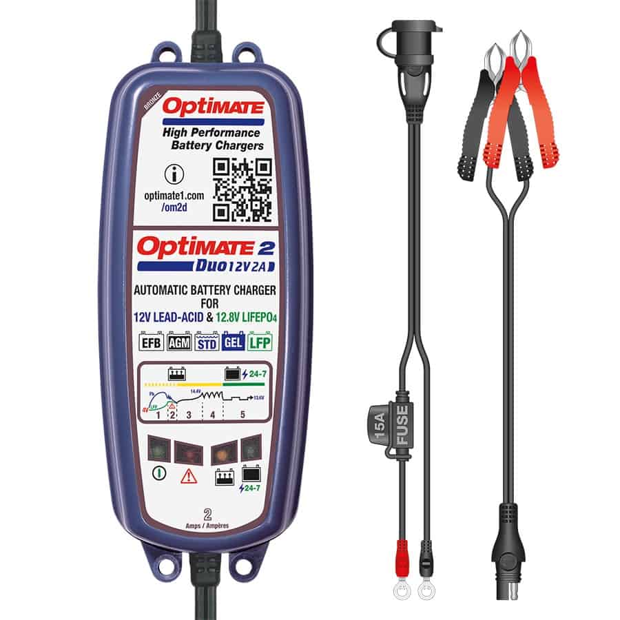 Optimate 2 Duo Battery Charger – BIS Certified