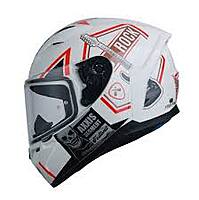 AXXIS SEGMENT ROCK STUDIO HELMET (Gloss White Red)