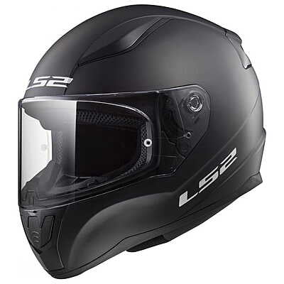 LS2 - FF353 MINI SOLID GLOSS BLACK KIDS HELMETS