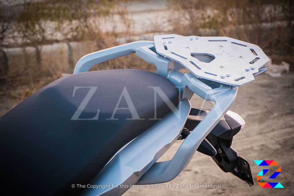 Top Rack with Plate - BMW G310 GS - Silver - Zana - ZI Top Rack with Plate - BMW G310 GS - Silver - Zana - ZI