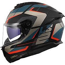 LS2 FF320 STREAM II ROAD MATT BLACK BLUE-06