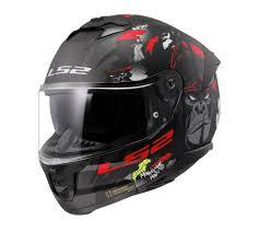 LS2 FF320 STREAM II ANGRY MONKEY MATT BLACK RED-06