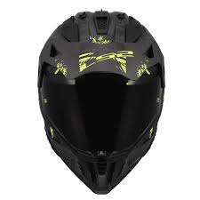 LS2 MX436 PIONEER II CRAZY MATT BLACK H-V YELLOW-06 LS2 MX436 PIONEER II CRAZY MATT BLACK H-V YELLOW-06