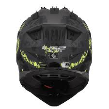 LS2 MX436 PIONEER II CRAZY MATT BLACK H-V YELLOW-06 LS2 MX436 PIONEER II CRAZY MATT BLACK H-V YELLOW-06