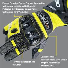 DSG Pro Gp Riding Gloves Black Yellow Fluo