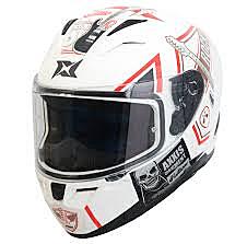 AXXIS SEGMENT ROCK STUDIO HELMET (Gloss White Red)
