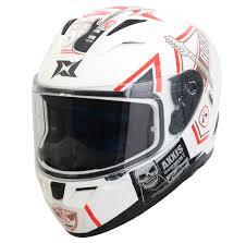 AXXIS SEGMENT ROCK STUDIO HELMET (Gloss White Red)