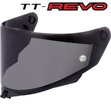 KYT TT REVO VISOR DARK SMOKE