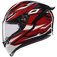 AGV K1 S HELMET - LION BLACK/RED/WHITE (ISI & ECE2206)