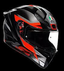 AGV K1 S HELMET - FASTLAP BLACK/GREY/RED (ISI & ECE2206)