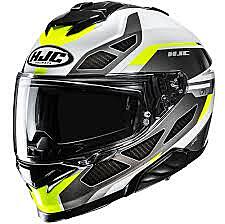 HJC I71 Viz Helmet Grey & Fluorescent Green