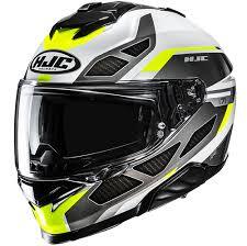 HJC I71 Viz Helmet Grey & Fluorescent Green