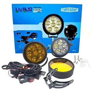 HJG 5 LED Cap Round Pair Foglight