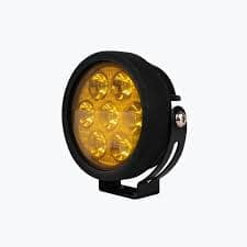HJG 7 LED Round Foglight With Yellow Cap 70W Universal Auxiliary Light